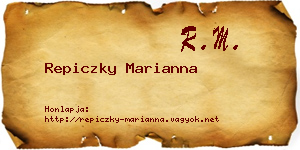 Repiczky Marianna névjegykártya