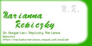 marianna repiczky business card